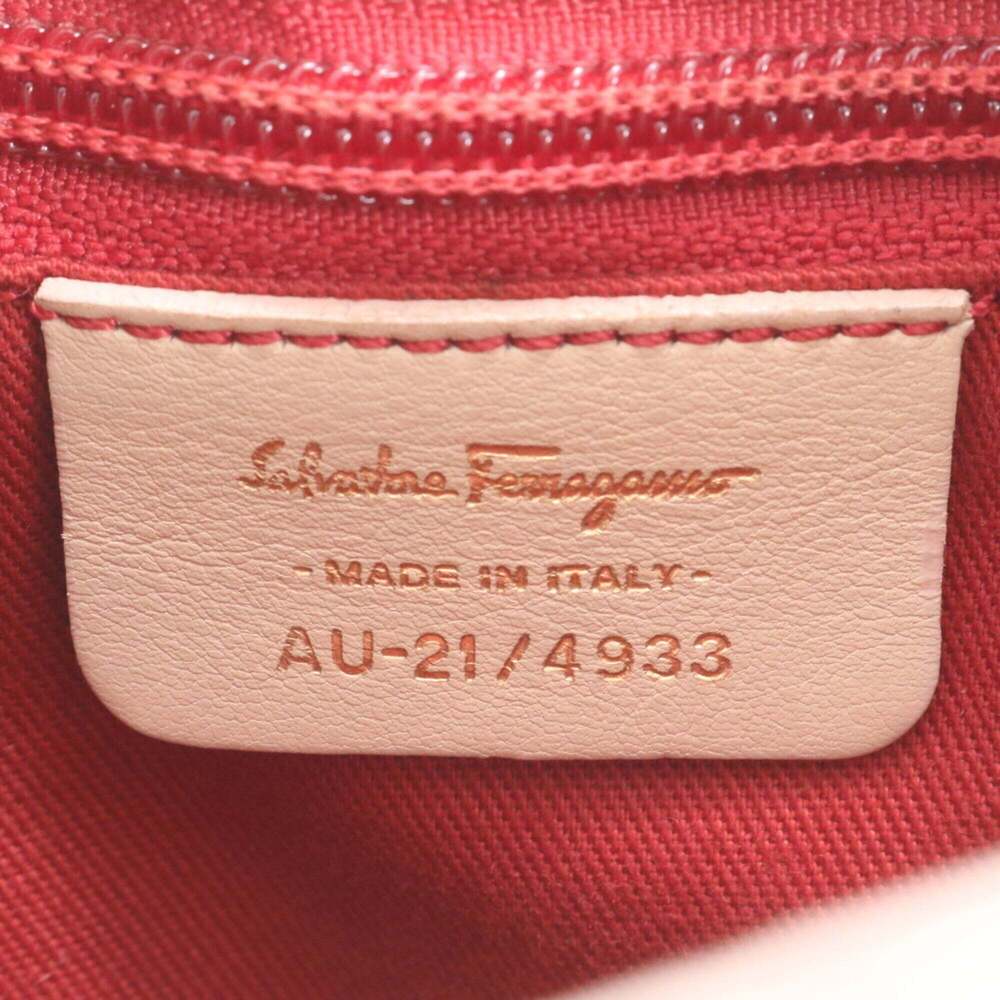 Salvatore Ferragamo Gancini Monogram Leather Shoulder Bag, Pink, Women's - Picture 8 of 8